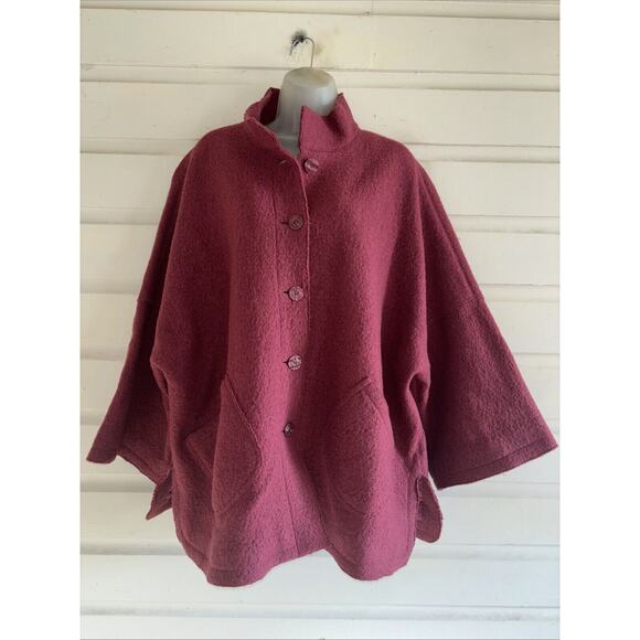 J. Jill Jackets & Blazers - J Jill 100% Wool Long Sleeve Oversized Jacket Size M